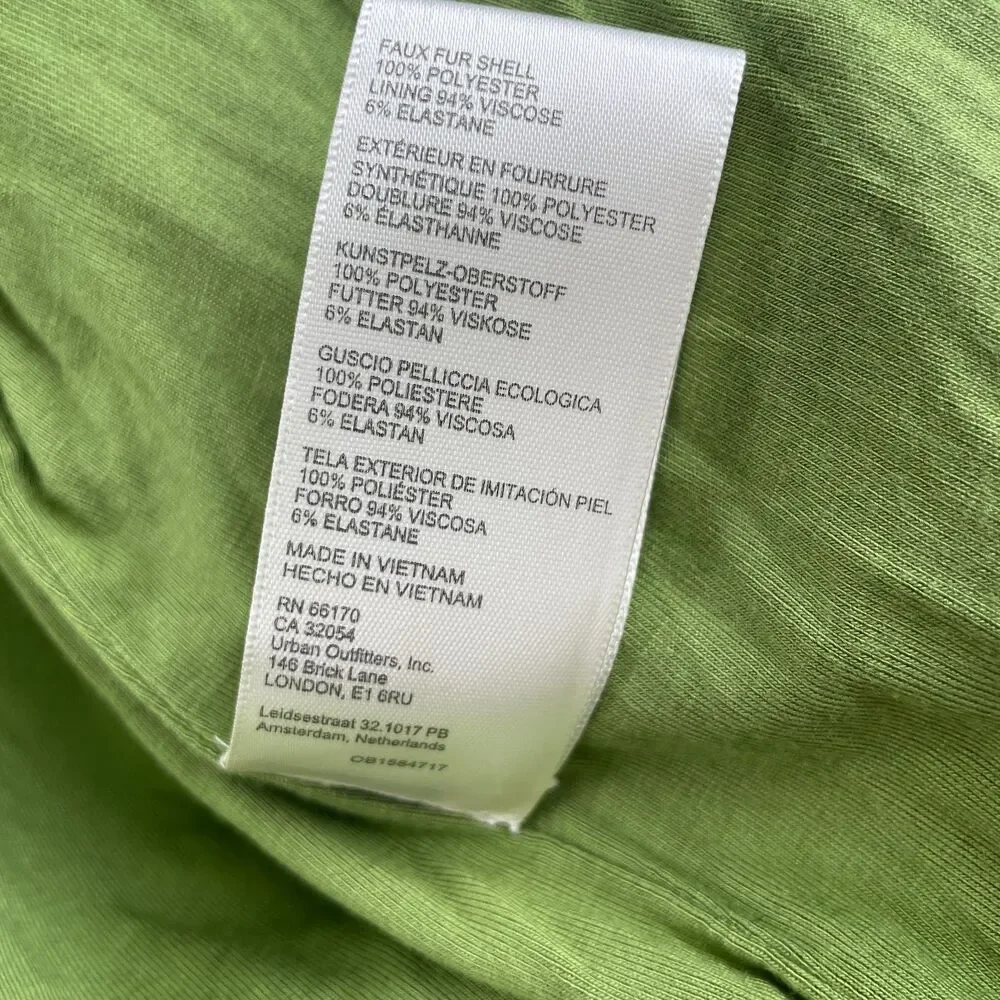 Free People Joplin Jacket Wmns S Pistachio Faux Shearling Sherpa Teddy Luxe Coat - Picture 8 of 8